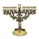 thumbnail image 4 of Candelabro De Diseño Antiguo De Metal Con 9 Ramas, Candelabro Hanukkah Menorah, 4 of 5