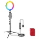 thumbnail image 1 of Ring Light NEEWER Basics 8 LED RGB con soporte para trípode R08, 1 of 7