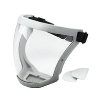 Ioensy - Protector Facial Completo Para Cortar Malas Hierbas En La Construcción, Color Gris Y Transparente