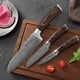 thumbnail image 2 of Juego de cuchillos de cocina Wakoli EDIB de 3 piezas de acero de Damasco VG10, 2 of 9