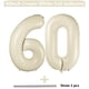thumbnail image 2 of Globo LVMOQIQIU, 40 cm, blanco, número 60, blanco crema, 2 unidades, 2 of 6