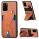 thumbnail image 1 of Funda Resistente para Samsung Galaxy S20 Plus con Tarjetero y Soporte, Diseño Magnético Marrón, 1 of 5