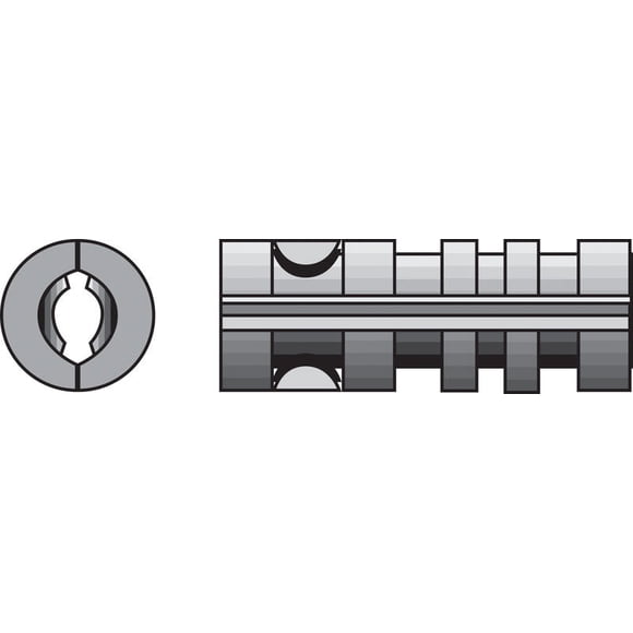 Lag Shield Anchors Hillman, 3/8 pulgadas de profundidad x 3/8 pulgadas de largo, zinc, paquete de 50