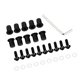 thumbnail image 2 of Juego de tornillos tornillos parabrisas universales de 10 piezas Tornillo M5 Perno de 5 mm púrpura, 2 of 5