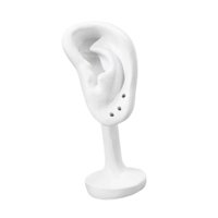 Ioensy - Expositor De Pendientes Con Forma De Oreja, Escaparate De Regalos, Organizador Creativo De Moda Para Pendientes, Color Blanco