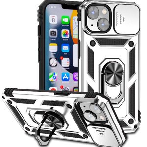 Estuche Gangxun Para Iphone 14, Soporte Giratorio 360°, Estilo Mecánico Y Magnético