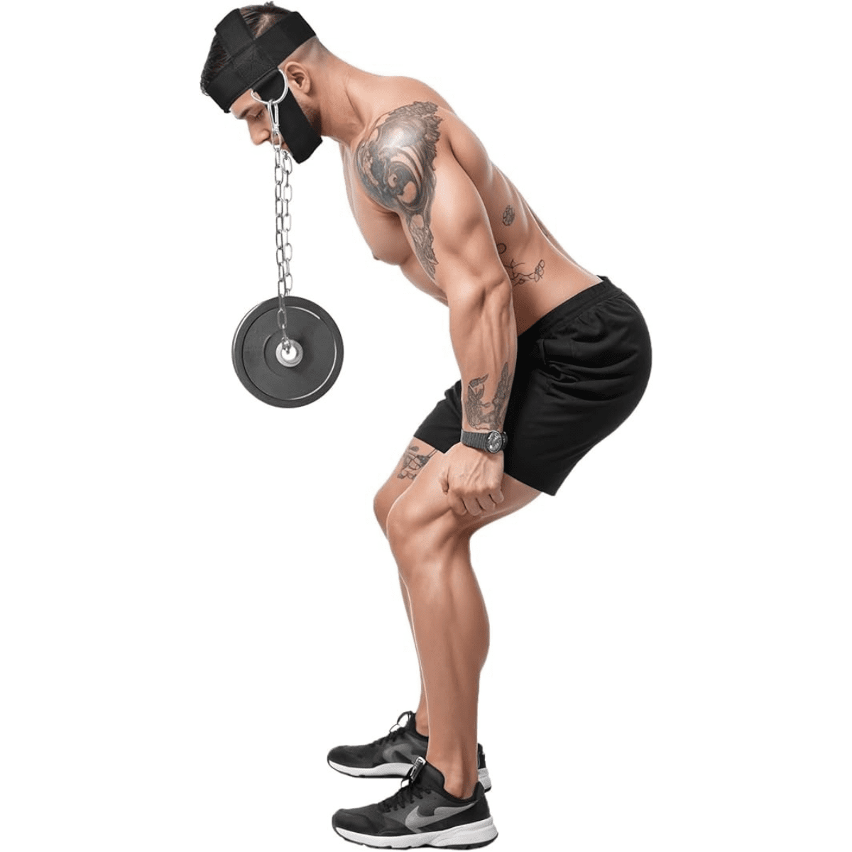 Linea Sport - Arnés De Entrenamiento De Cuello Y Cabeza Con Correa Ajustable (no Incluye Disco)