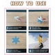 thumbnail image 2 of 4pcs almohadilla de estopa de snowboard, almohadillas de estopa de snowboard de copo de nieve 3D, material de PVC (blanco + oro + rosa + azul del lago), 2 of 3