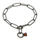 thumbnail image 1 of Collar con cadena de estrangulamiento Herm Sprenger negro de acero inoxidable, 1 of 5