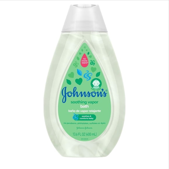 Baño de vapor relajante para bebés Johnson's, 400 ml, No More Tears