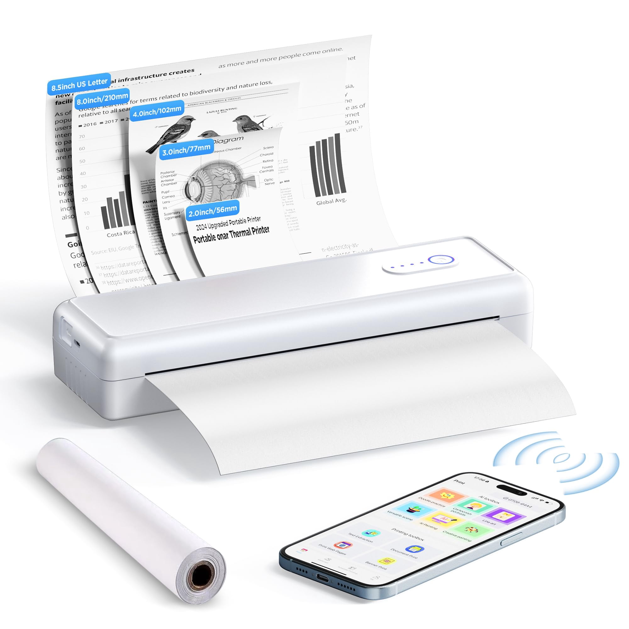 Impresora Portátil Nuotun A4 Térmica Bluetooth