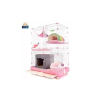 Genérico - Jaula Casa Corral Canil Plegable Gato 3 Niveles Mascota