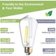 thumbnail image 5 of Bombilla LED Sigalux Edison ST58, filamento E26, 6 W, 2700 K, paquete de 12, 5 of 7