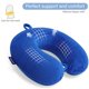 thumbnail image 4 of Almohada de viaje Gosider de espuma viscoelástica en forma de U con funda de terciopelo, 4 of 7
