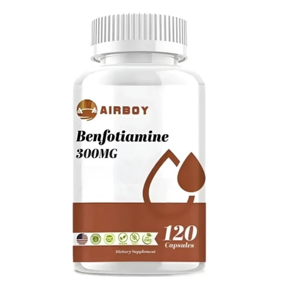 Suplemento Benfotiamina 300mg 120 Capsulas Vegetales
