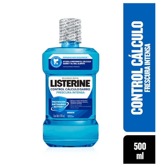 Enjuague Bucal Control Sarro Zero Alcohol 500 ml Listerine