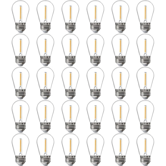 Bombillas LED S14 FLSNT Pack 30 E26 1 W 2200 K 100 lm