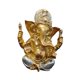 thumbnail image 1 of Estatua Del Señor Ganesha, Estatuilla India De Ganesha Para Sala De Estudio De Meditación, Interior Dorado, 1 of 5