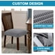 thumbnail image 5 of fundas elásticas de licra para asiento de silla de comedor, fundas de cojín para sillas de cocina, extraíbles y lavables. $Fundas para sillas de comedor., 5 of 8