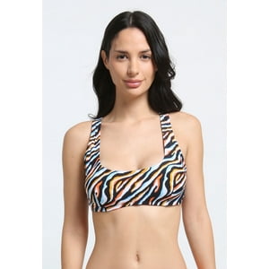 Samia - Bikini Básico Copa C Estampado Naranja 46
