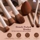 thumbnail image 4 of Juego de 14 brochas de maquillaje BS-MALL + Esponja beige, 4 of 9