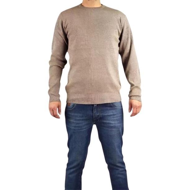 Sweater Tejido Hombre Cuello Redondo Hilo 107