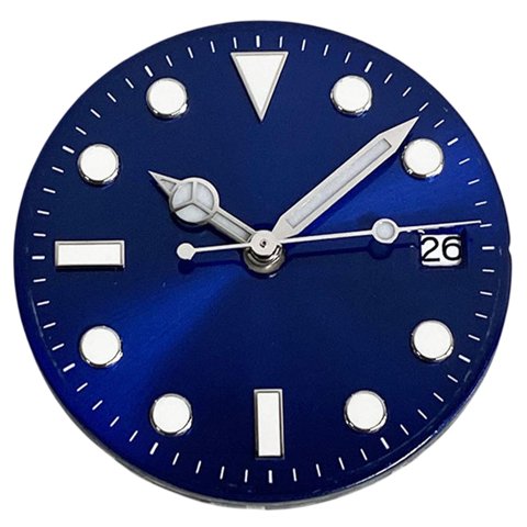 Magideal - Dial De Reloj De 28.5 Mm, Reemplazo Para Nh36/Nh35 Modificación De Movimiento Green Luminoso , Azul