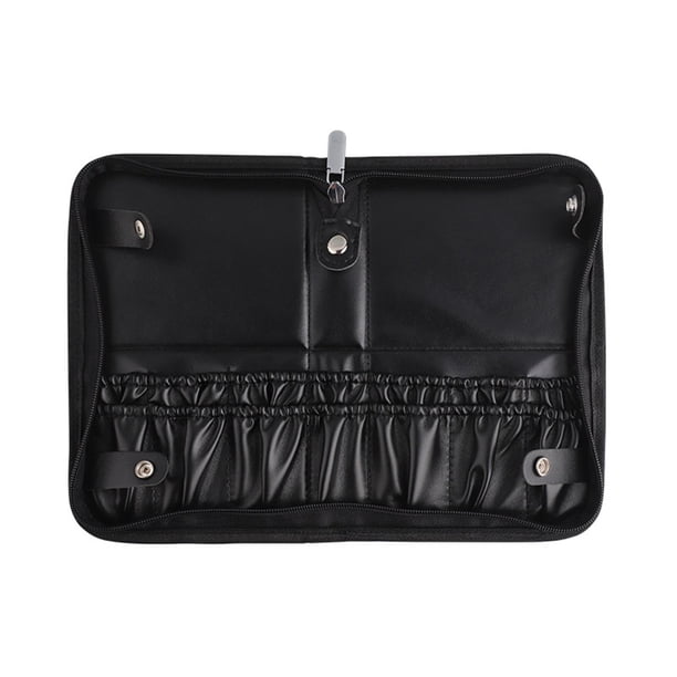 Bolsa de almacenamiento para brochas de maquillaje, bolsa de cosméticos, organizador de brochas, bolso de maquillaje ligero y práctico, bolsa de maqui patrón cruzado