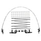 thumbnail image 2 of Kit De Soporte De Globo De Arco Ajustable Para Graduación De Boda Negro Negro, 2 of 5