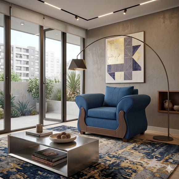 Sillón 1 cuerpo Tokio Azul