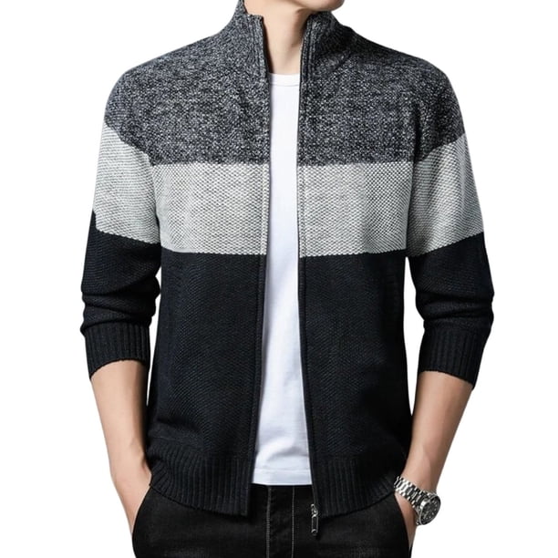 Sweater Chaqueta Cuello Subido Algodón Forro Piel 7170
