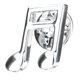 thumbnail image 1 of Latón Música Nota Músico Encantos Collar Solapa Insignia Hombres Mujeres Broche Pin, 1 of 3