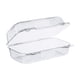 thumbnail image 1 of Contenedor con bisagras Dart C35UT1 transparente de 9 pulgadas (caja de 250), 1 of 5