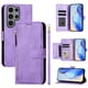 thumbnail image 4 of Funda Billetera Cremallera para Samsung Galaxy S23 Ultra 5G con Porta Tarjetas, Soporte y Correa Morado, 4 of 5