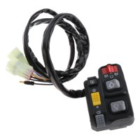 Magideal - Interruptor De Arranque Del Manillar Izquierdo, Interruptor De Parada De Inicio, Interruptor De Control Del Botón, Garage Electric Switch Start Kill