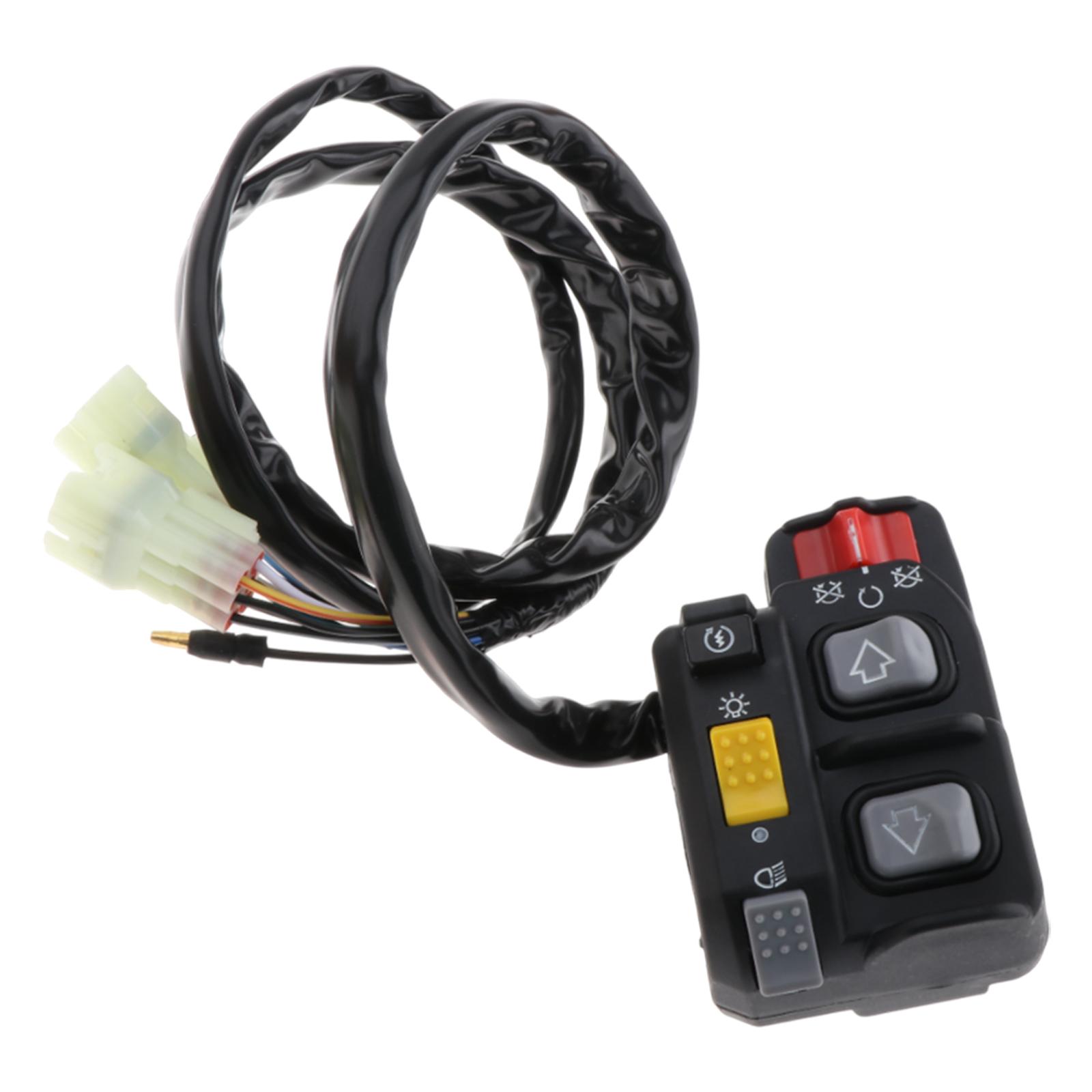 Magideal - Interruptor De Arranque Del Manillar Izquierdo, Interruptor De Parada De Inicio, Interruptor De Control Del Botón, Garage Electric Switch Start Kill