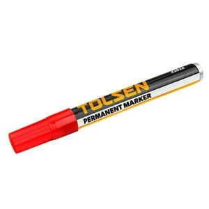 Tolsen - Marcador Permanente Rojo