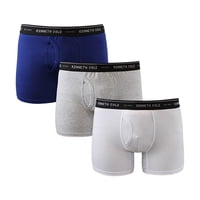 Kenneth Cole - Pack 3 Boxer Talla L Gris-Azul-Blanco