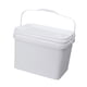 thumbnail image 5 of Cubo Rectangular De 10 L, Cubo Multiusos Para Limpieza Del Hogar, Jardinería, Acampada, Color Blanco, 5 of 5