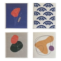 Bothyi - 4 Paños De Tela No Tejida Absorbentes Reutilizables Para Platos Estilo De Cocina; Le A