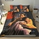 thumbnail image 1 of Historia del Oeste Conjunto de sábanas temático, trío de piezas, cómodo y amigable con la piel, diseño único, regalo de decoración para el hogar para familiares, amigos y fans,173cm *218cm, 1 of 6