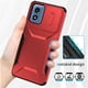 thumbnail image 4 of Funda Resistente para Motorola Moto G Play 4G 2024 con Tapa Deslizante y Protección Militar Rojo, 4 of 6