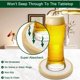 thumbnail image 2 of Juego de 5 absorbentes de bambú Coasters Eykao para bebidas, 10 cm, 2 of 6