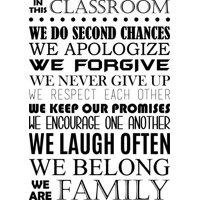 Rienda Libre Graphics - Decomural Classroom School Teacher Ws-51055