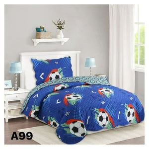 Genérico - Cubrecama Quilt Verano 1.5 Plazas - Mundo Balones A99