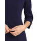 thumbnail image 5 of INSPIRE CHIC Vestido de Tubo para Mujer Cuello Barco Mangas 3/4 Dobladillo con Abertura Vestidos Midi para el Trabajo Azul Marino M, 5 of 6
