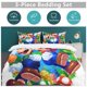 thumbnail image 5 of Super Mario 3-Piece Comforter Set for Bedroom Super Mario Bedding Set for Kids Adults Soft Microfiber Duvet Cover Set with Zipper Closure, 5 of 5