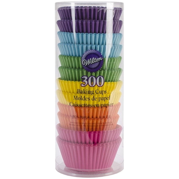 Cucharas de papel para hornear Wilton Rainbow Bright 300 piezas 5.1 cm