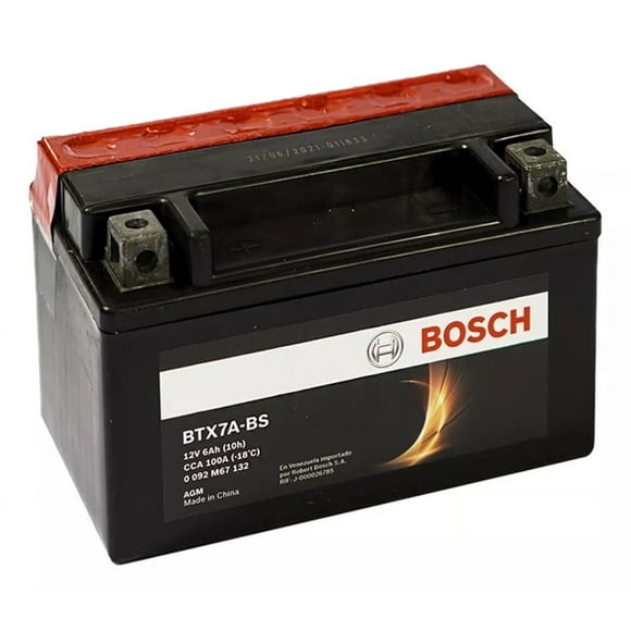 Bateria Moto Bosch Btx7a-bs Ytx7a-bs 12v 6ah Scooter