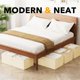 thumbnail image 5 of Caja de almacenamiento SpaceAid 79 cm color beige, pack de 4, para debajo de la cama, 5 of 7
